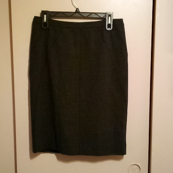 Ann Taylor gray lined pencil skirt size 4 - Picture 1 of 7